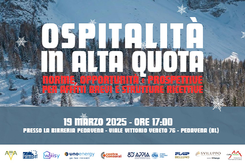 Locandina evento Ospitalità in Alta Quota