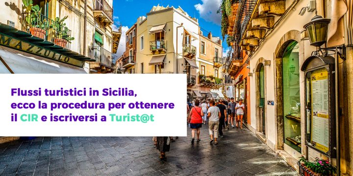 Flussi turistici in Sicilia, ecco la procedura per ottenere il CIR e iscriversi a Tourist@t