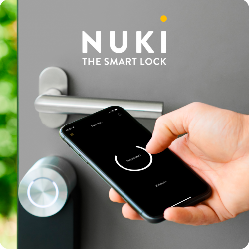 Serratura smart Nuki e apertura da smartphone con app Wiisy