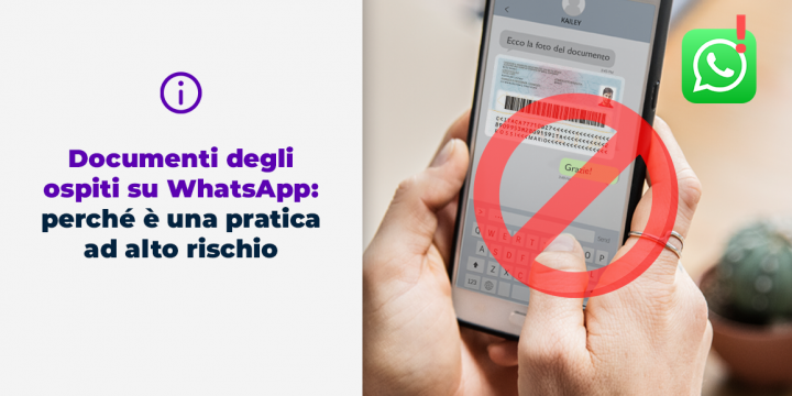 Documenti degli ospiti su WhatsApp perché è una pratica ad alto rischio