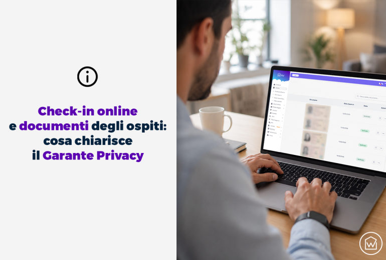 Check-in online e gestione dei documenti degli ospiti nelle strutture ricettive dopo il chiarimento del Garante Privacy