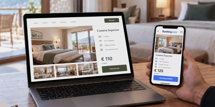 Booking.com e prenotazioni dirette: confronto dei prezzi tra OTA e sito ufficiale della struttura