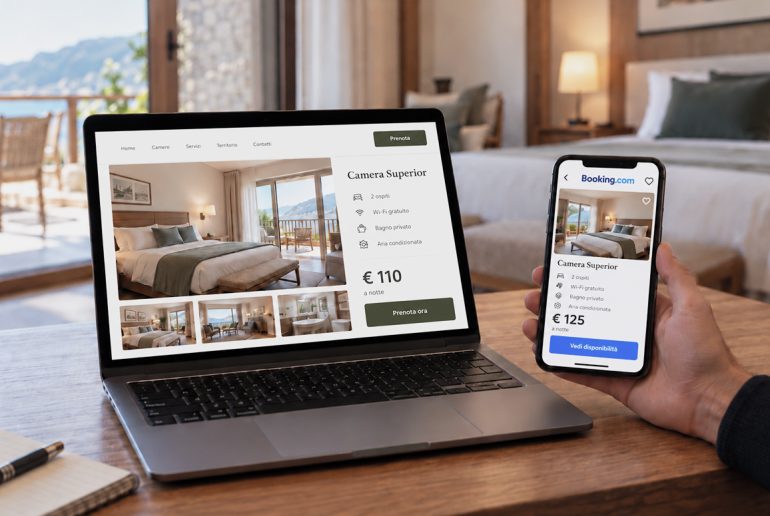Booking.com e prenotazioni dirette: confronto dei prezzi tra OTA e sito ufficiale della struttura