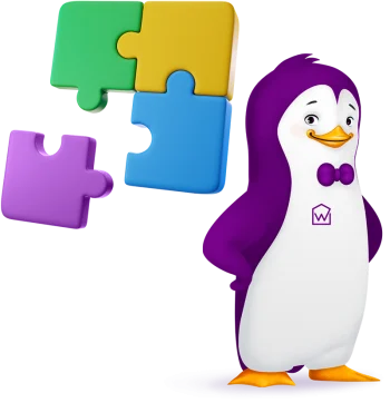 Partnership Wiisy per hospitality e affitti brevi Illustrazione pinguino Wiisy – partnership nel settore hospitality